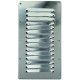 Grille d'aération rectangulaire en inox