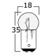 Ampoule bipolaire à baïonnette